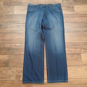 Agave Jeans Mens 40x33 Blue Denim Faded Straight Waterman Handcrafted In USA